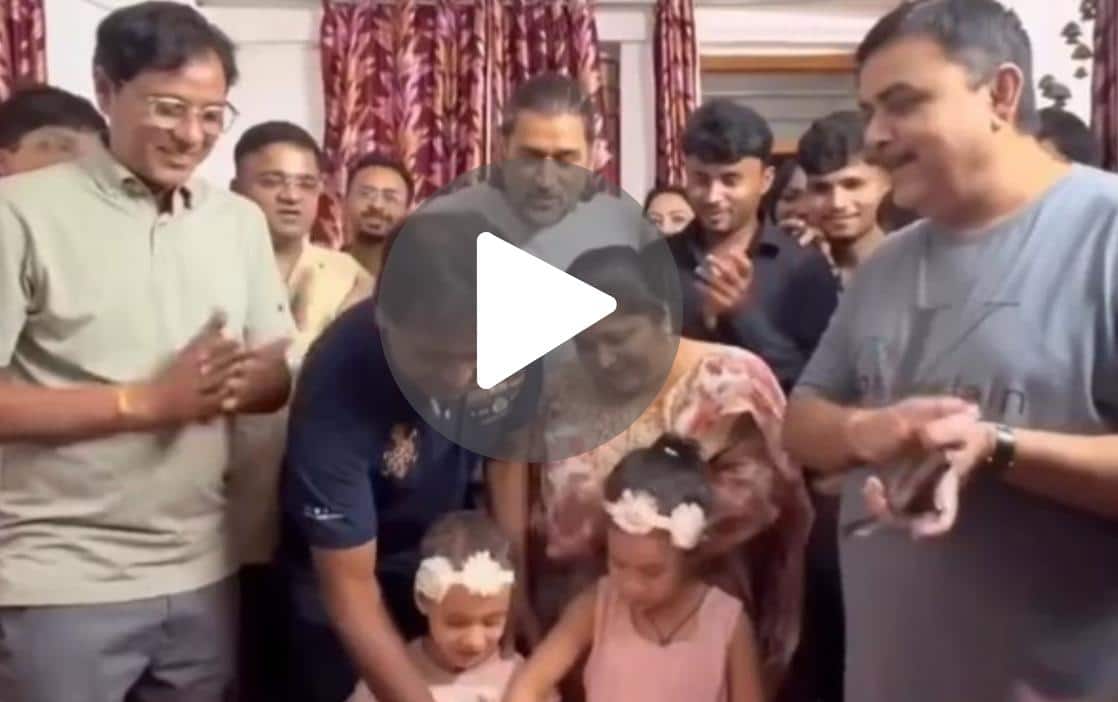[Watch] MS Dhoni In Jovial Mood As He Celebrates Birthday Of Close Friend; Video Goes Viral